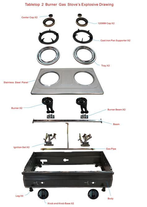 stove top parts gas stove